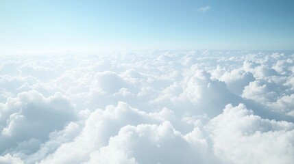 Fototapeta premium Above the Clouds A Serene Aerial View