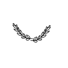 Obraz premium Ornamental leaves divider 