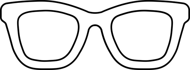 Sunglasses Line Art Clipart – Monoline Style Vector