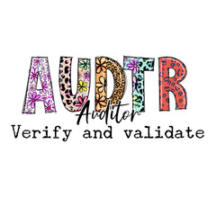 Auditor Design with Floral and Leopard Print - Verify and Validate