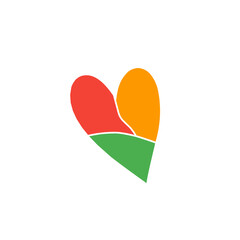 abstract heart shape juneteenth