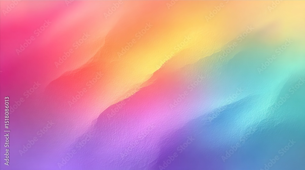 Poster soft pastel gradients create a serene and calming backdrop, blending vibrant shades to evoke a sense