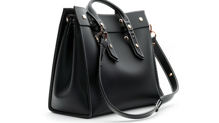 Naklejka premium Black female bag isolated over white