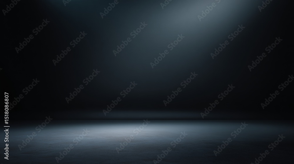 Aufkleber Exploration of Shadows and Light in a Dark Studio Setting With Ambient Contrasts and Minimalist Aesthetics That Evoke a Cinematic Atmosphere