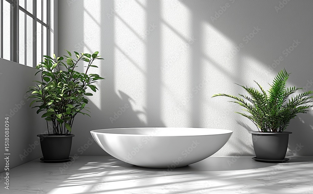 Aufkleber the scene features a sleek, modern 3d podium with a subtle shadow, positioned on a platform in a cle