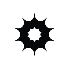 Circular Burst Radial Vector