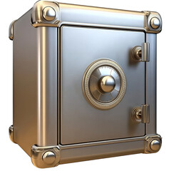 large safe clipart on transparent background