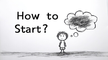 Understanding the journey of beginning as a child ponders the question of how to start something new and meaningful