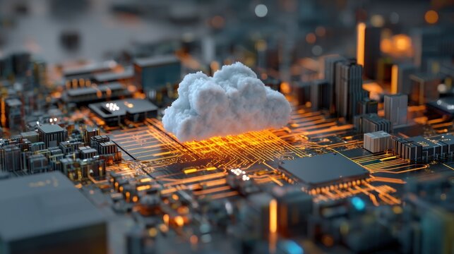 Cloud computing integrated into a complex circuit board