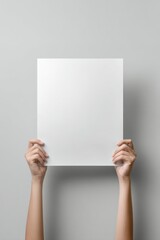 Minimalist Poster Mockup Showcasing Blank Space for Creative Designs, Ideal for Graphic Artwork, Event Promotions, and Typography Presentations in a Modern Setting