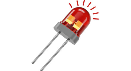 Isolated Red LED Light