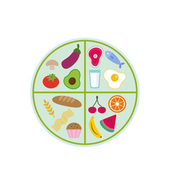 vector illustration of a pizza