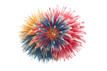 PNG Vibrant multi-colored abstract explosion with dynamic energy