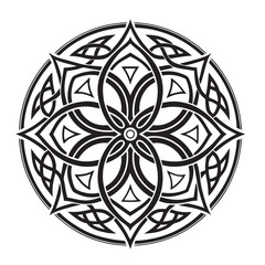 Intricate Celtic Knotwork Mandala Design
