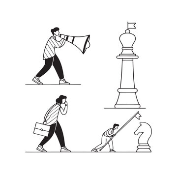 Business Strategy and Communication: A Visual Representation
