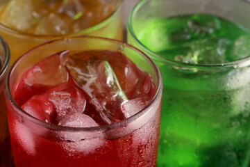 Carbonated water in a glass, fizzy and refreshing with every drop.