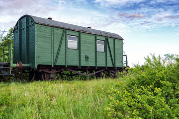 alte Eisenbahnwaggons