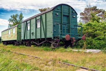 alte Eisenbahnwaggons