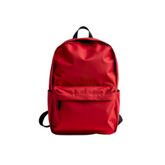 Bright Red Backpack for Daily Use, Casual Outings, and Urban Adventures, Stylish and Functional Accessory