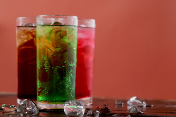 Carbonated water in a glass fizzy and refreshing with every drop.