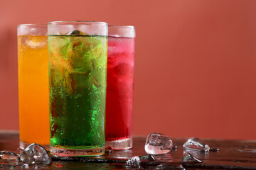 Carbonated water in a glass fizzy and refreshing with every drop.