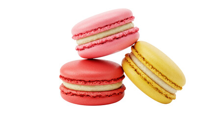 Isolated Stack of Macarons
