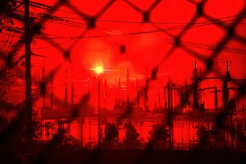 Power plant failure and blackout during energy crisis