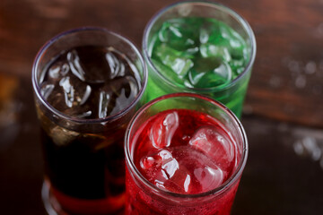 Carbonated water in a glass fizzy and refreshing with every drop.