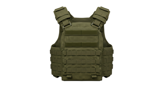 Isolated Bulletproof Vest