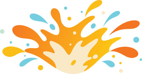 Creative Vector Splashes in Brush Style.