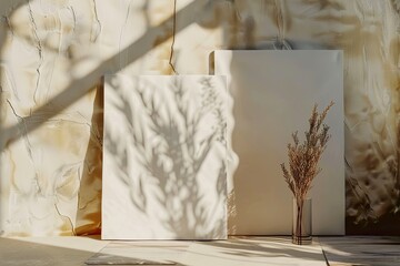 High Definition Visual of Stationery Concept with Banners