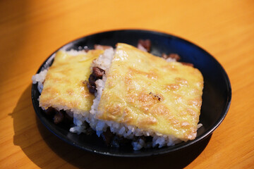 close up Doupi snack food in Wuhan, China