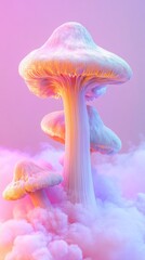 pink mushroom object
