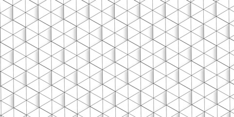 Vector grid metal gradient science web tech connection triangle diamond honeycomb hexagon art. Seamless pattern with hexagon square cube geometric pattern. modern seamless art style fabric design.