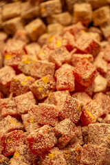 Turkish Delight: Close-Up of Delicious, Sugar-Coated Cubes