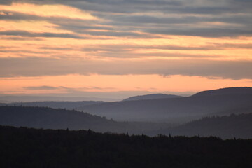At the dawn of an autumn morning, Sainte-Apolline, Québec, Canada