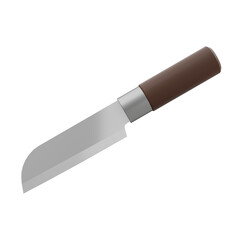meat knife eid al adha qurban 3d icon illustration