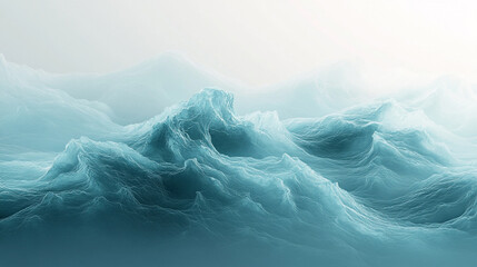 Serene And Teal Enriche Aquamarine Muted Pastel Gradient Donzb