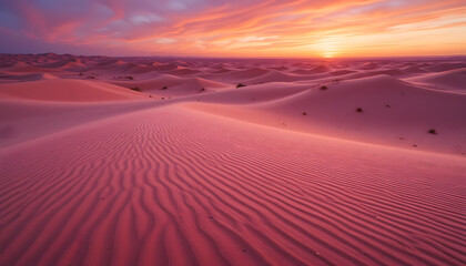 sunset in the sahara desert morocco | Tranquil Desert Scene in Morocco | Golden Desert Dunes at Sunset | Arabian Desert Adventure at Dusk