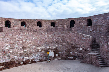 Ancient Stone Fortress: Historical Architecture and Masonry