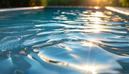 water pool summer closeup