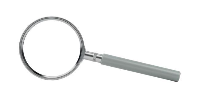 Isolated Magnifying Glass