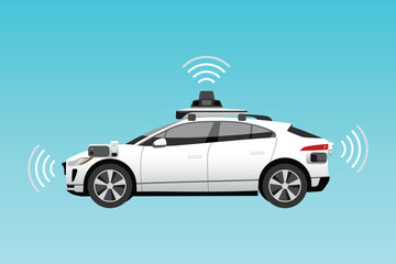 Autonomous self-driving Automobile sensors Smart Car Driverless vehicle