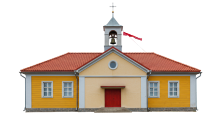 Isolated Small Village Church