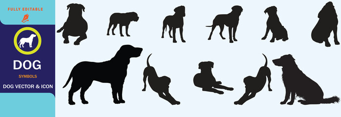 HAND DRAWN DOG    BLACK AND WHITE