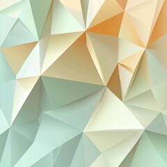 Fototapeta premium Abstract geometric low poly background with pastel color gradients and faceted polygons design