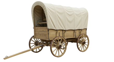 Isolated Covered Wagon