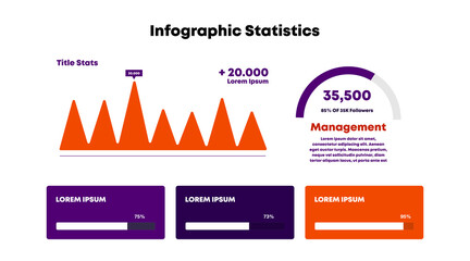 Infographic Statistics Visualizing Data with Charts and Graphs