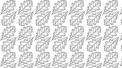 Sophisticated Gray Seamless Oak Leaf Outline Pattern for Elegant Nature-Inspired Design and Print Ideas
