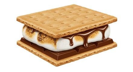 Isolated S'more Sandwich
